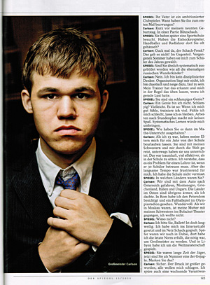 Interview with Magnus Carlsen